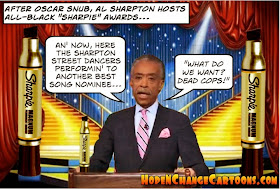 obama, obama jokes, political, humor, cartoon, conservative, hope n' change, hope and change, stilton jarlsberg, mlk, martin luther king, al sharpton, oscars