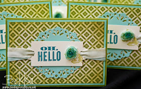 Oh Hello Team Welcome Cards from Stampin' Up! Demonstrator Bekka Prideaux - find out about joining her team here