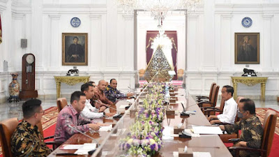 Presiden Jokowi Terima Laporan Persiapan Munas XVII Hipmi