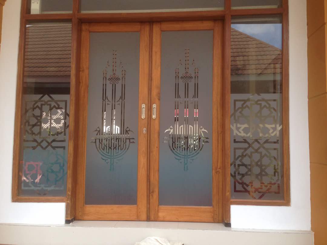 Desain Sandblast Kaca Masjid Sandblast Jasa Desain 