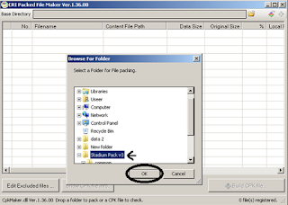 Cara build CPK menggunakan CRI Packed File Maker