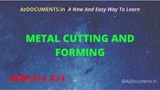 METAL CUTTING AND FORMING|azdocuments.in