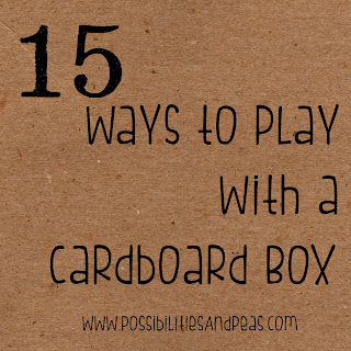 Possibilities and Peas: DIY Toys - The Cardboard Box