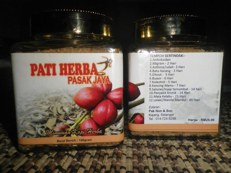 PATI HERBA PASAK JAYA - MINUMAN PRACAMPURAN KOPI HERBA 