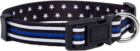 thin blue line dog collar