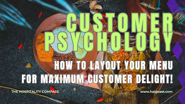 customer psychology in menu layout, the hospitality compass