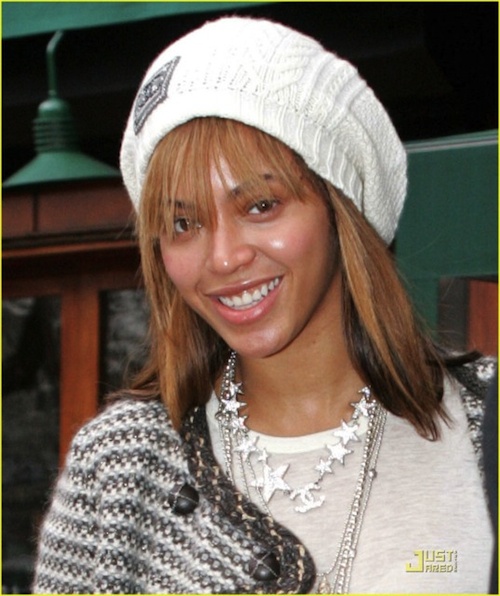 beyonce knowles without makeup. tyra banks no makeup.