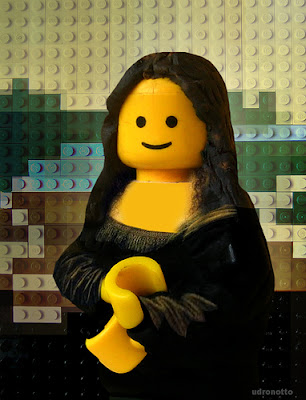 Mona Lisa LEGO style