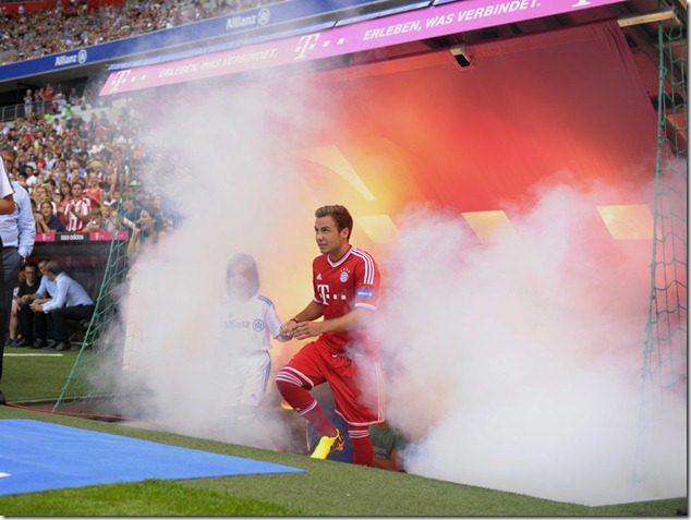 mario Götze apresentação no bayern de munique