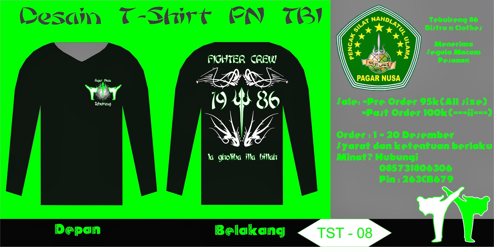 T shirt Seragam dan Segala Atribut Pagar  Nusa  Online 
