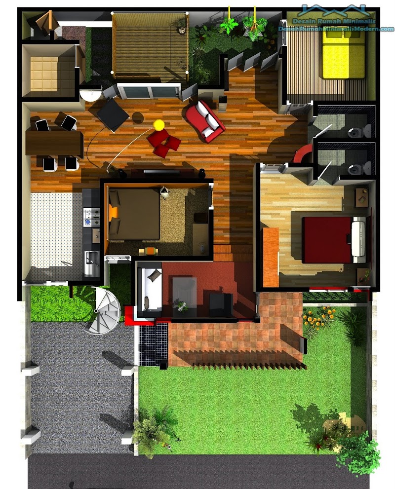 Inspirasi Populer 24+ Desain Rumah Minimalis 10x15 1 Lantai