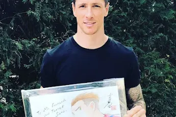 Japanese manga legend draws Fernando Torres portrait