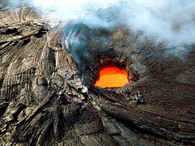 Amazing view of Lava erruption