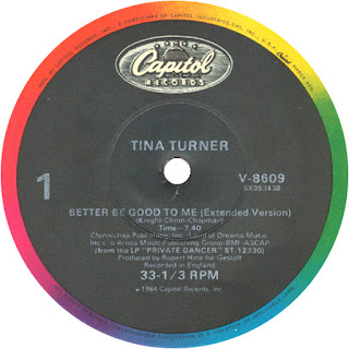 Better Be Good To Me (Extended Mix) - Tina Turner http://80smusicremixes.blogspot.co.uk