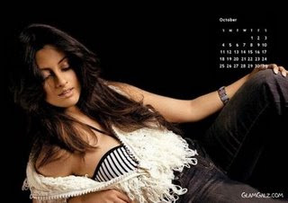 Hot Riya Sen 2009 Calendar, Sexy Riya Sen Calendar 2009 