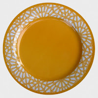 Moorish Pattern Yellow Plate