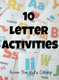 10 letter activities for kids