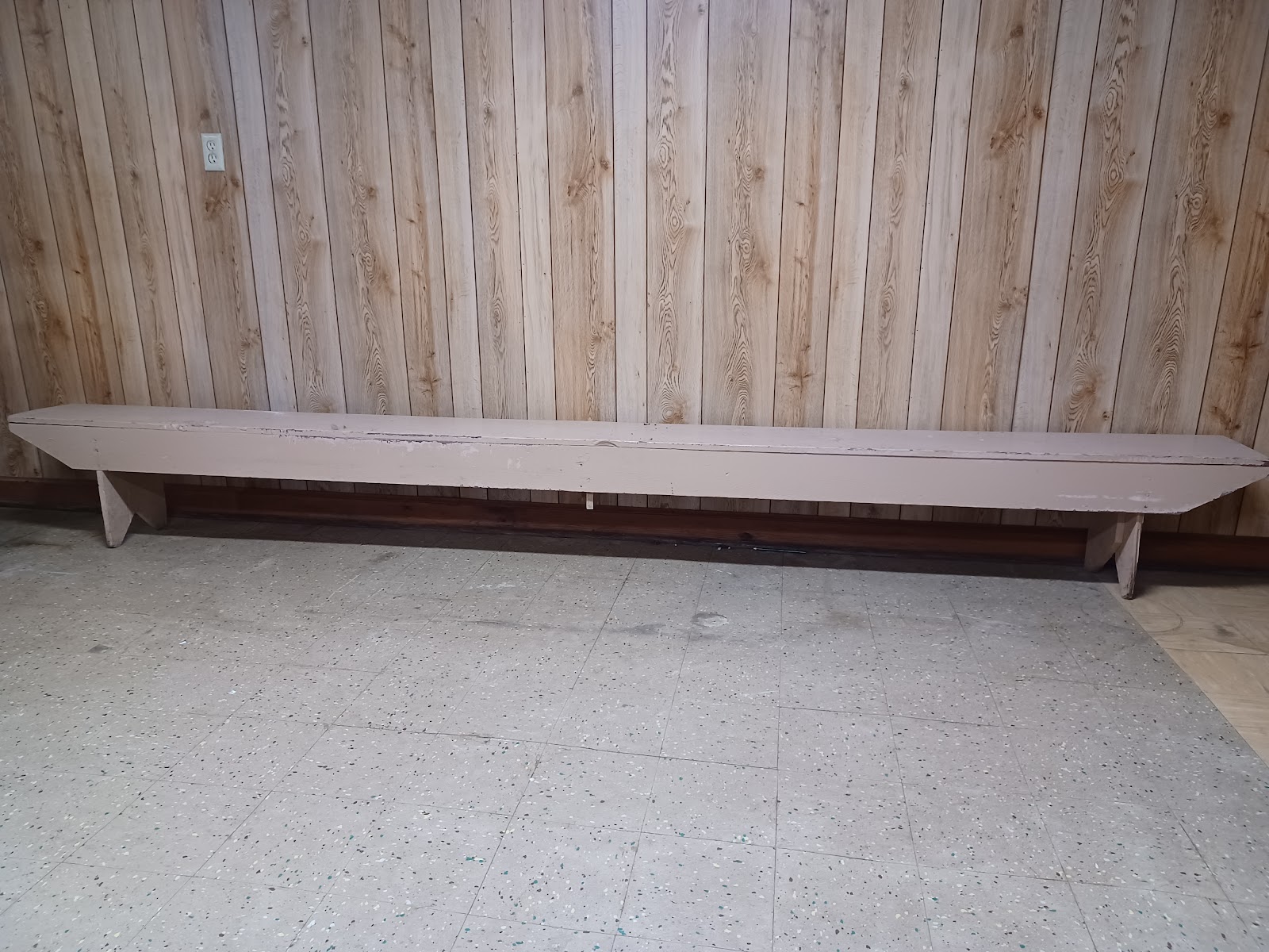 Sunday School Benches. Before and After