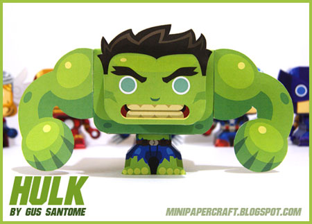 Mini Hulk Paper Toy