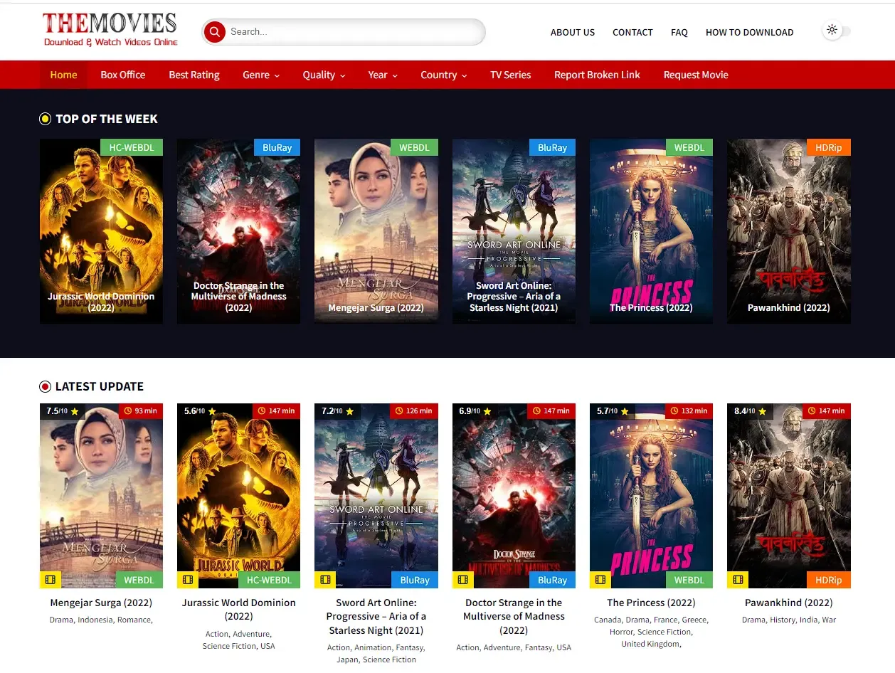 The Movies Premium Version Blogger Template Free Download.