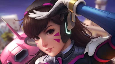 Papel de parede DVa Overwatch.