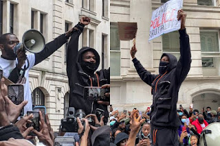 Wizkid live at #EndSARS Protest in London