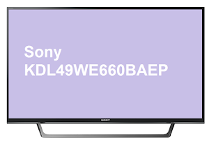 Sony KDL49WE660BAEP specs