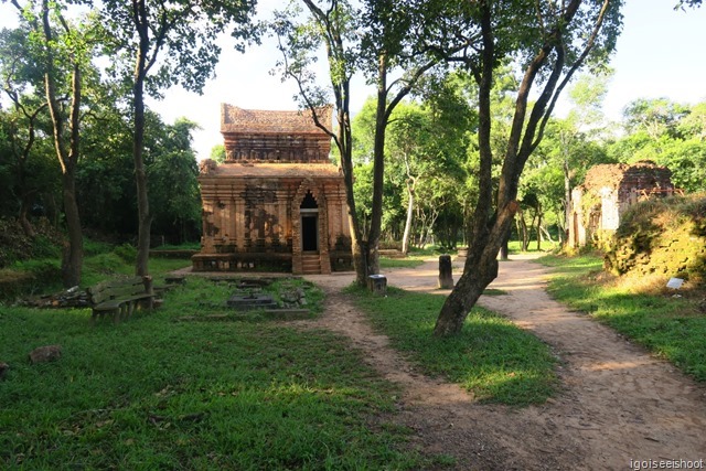 UNESCO World Heritage cultural site of the My Son. My Son was once the religious and political capital of the Champa Kingdom who ruled Central Vietnam from 4th to 15th century. 