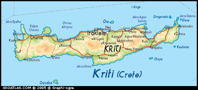 Map of Crete Province City