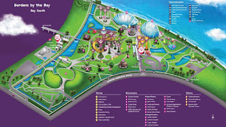 Mapa de Gardens by the Bay. Singapur, Singapore.