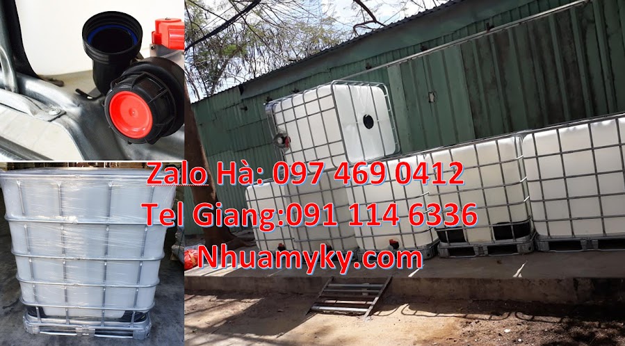 nhựa - Tank IBC 1000L, thùng nhựa dung tích lớn, thùng ibc 1000l,bồn ibc, thùng ibc 1000l, bồn nhựa vuông, bồn 1000l hóa chất, bồn ibc  94d8a86f2d7af524ac6b40