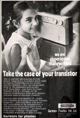 Old Ad for Radio cases by Garware