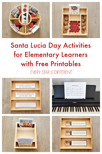 Santa Lucia Day Activities for Elementary Learners with Free Printables