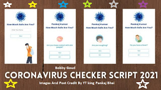 Coronavirus Checker WhatsApp Viral Script 2021