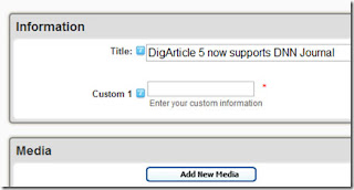 DigArticle Edit Page