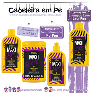 Maxi Liss - Nazca (Shampoo Low Poo - Condicionador, Máscara E Finalizador No Poo)