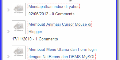 Membuat widget Random Post Blogger