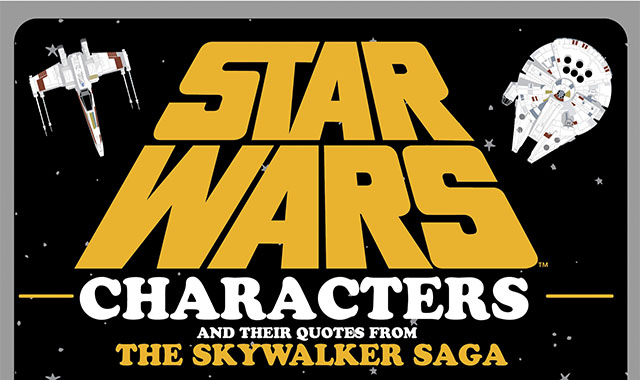 Characters And Their Quotes From The Skywalker Saga #Infographic 