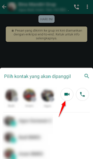 video call lewat chat grup