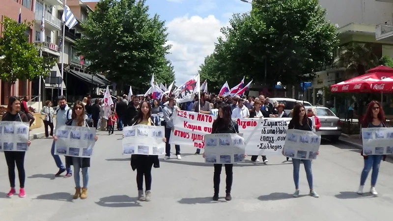 Μεγάλη αντιιμπεριαλιστική διαδήλωση στην Αλεξανδρούπολη