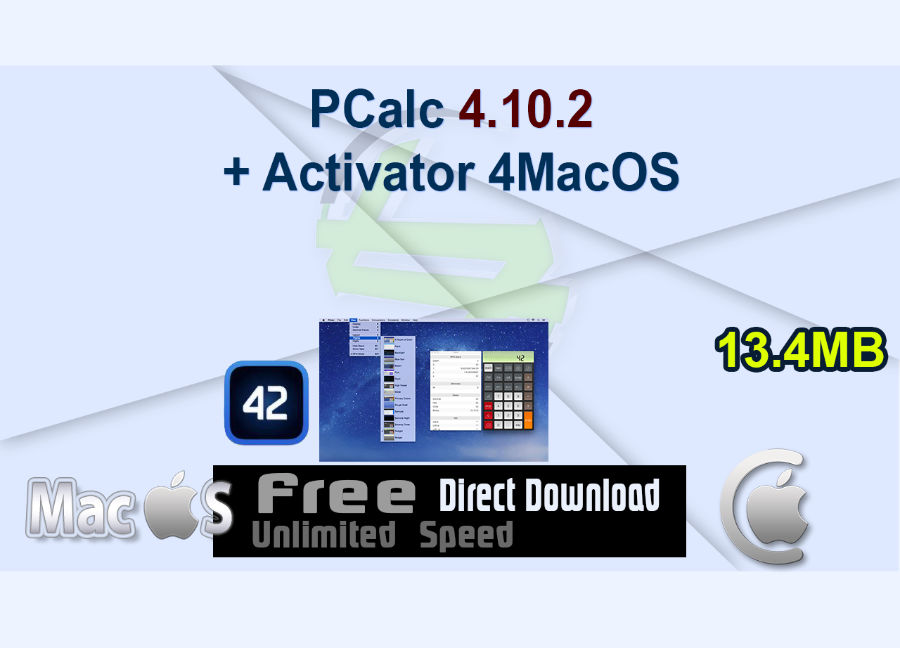 PCalc 4.10.2 + Activator 4MacOS