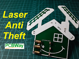 Laser anti theft circuit 