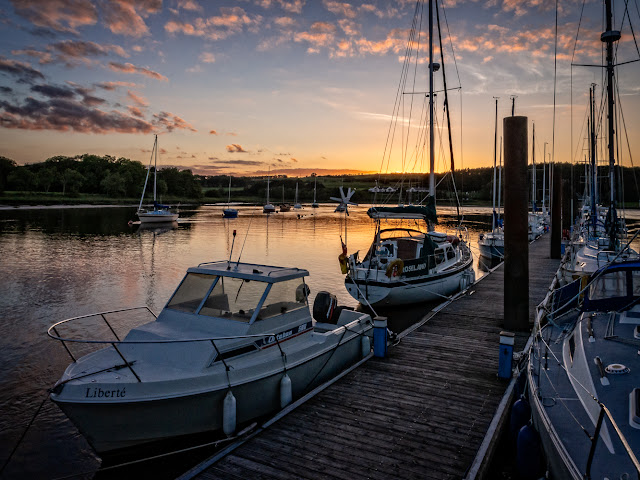 Photo of sunset at Kirkcudbright Marina