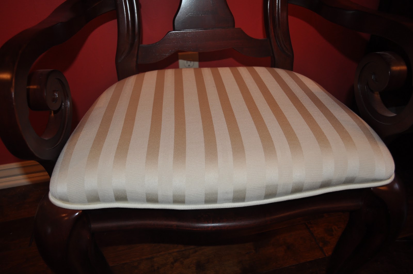 E3 Creations: DIY: How to Reupholster a Dining Room Chair ...