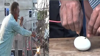 Electrician Aynal boils eggs with the flow of electricity in the body!