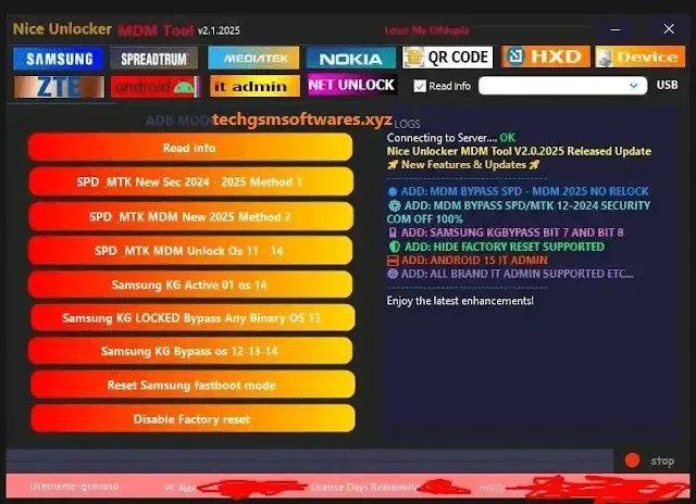 Nice Unlocker MDM Tool V2.1.2025 Free Download