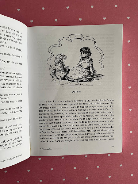 A Little Princess - A Princesinha - inside of the book