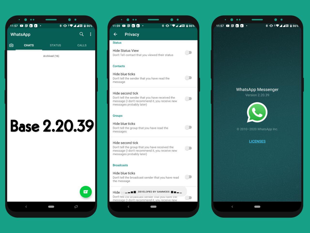  WhatsApp  Base 2 20 39 With Privacy stable mode 