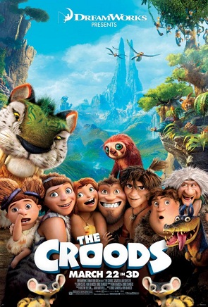 Poster Of The Croods (2013) In Hindi English Dual Audio 300MB Compressed Small Size Pc Movie Free Download Only At worldfree4u.com