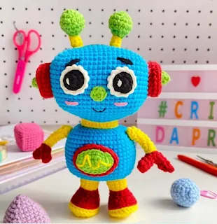 PATRON GRATIS ROBOT AMIGURUMI 62329